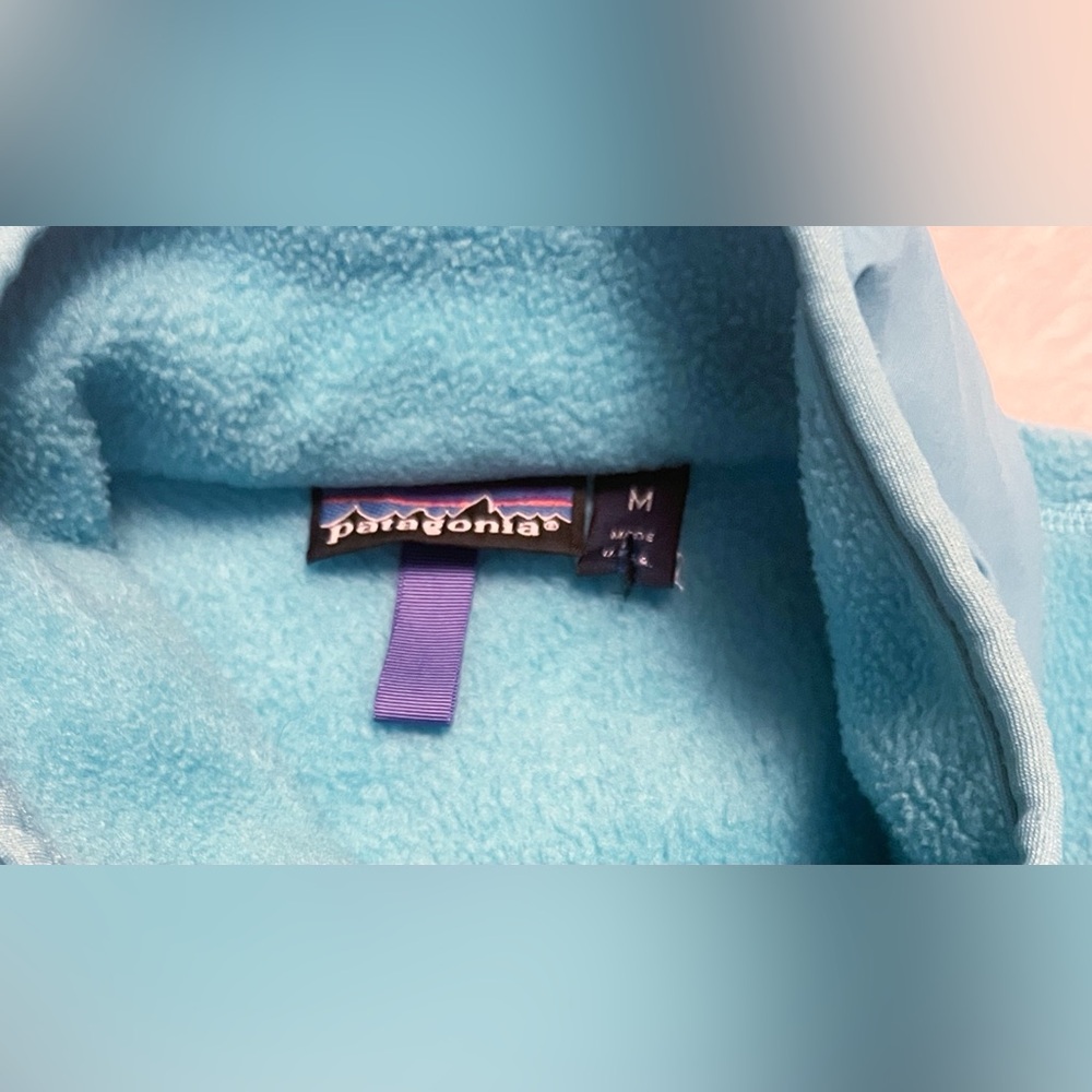 Patagonia Full Zip Medium Synchilla Fleece Jacket in Teal - Picture 9 of 10